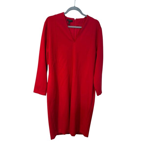 Escada Dzanna V-neck Red Dress - Picture 11 of 12